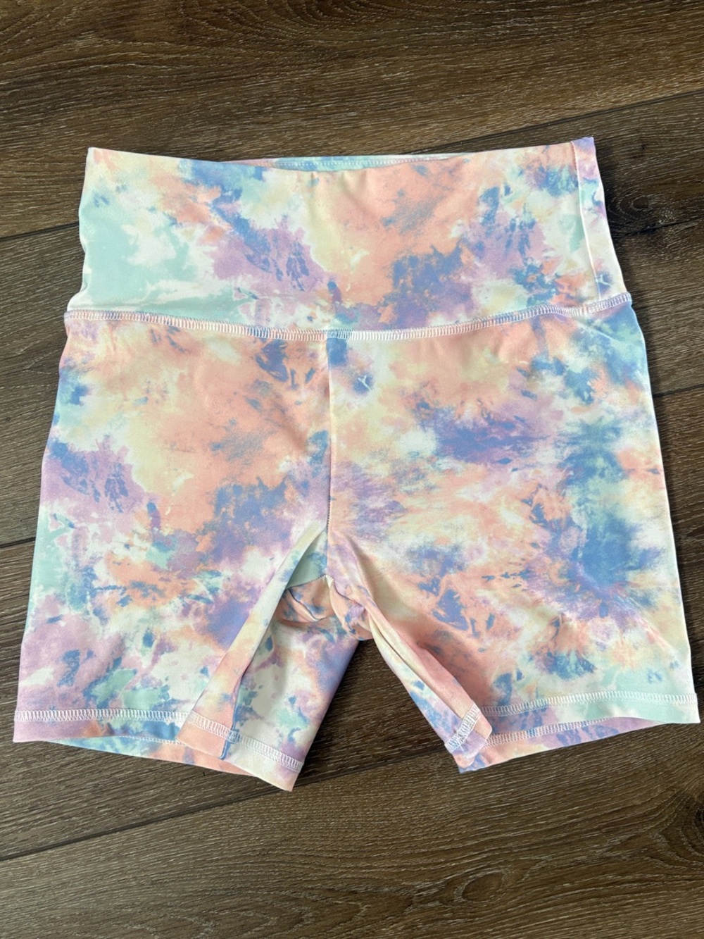 Forever 21 Pastel Tie-Dye Bike Shorts